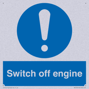 Switch off engine